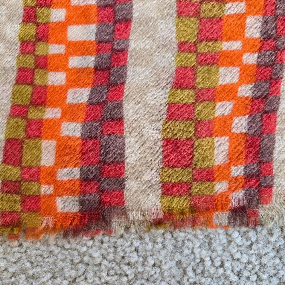 100% Wool Scarf Shawl Scandanavian Design Khadi and Co Denmark